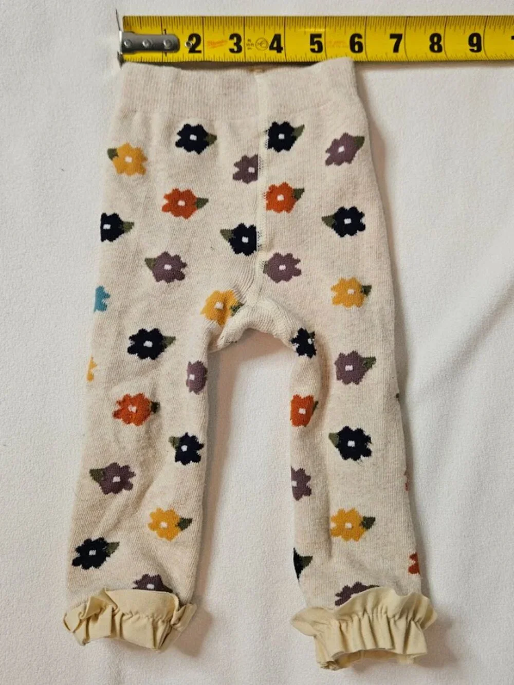 Ruffle Butts Floral Footless Tights Baby Autumn Petals Kids Leggings 12-18M Pant